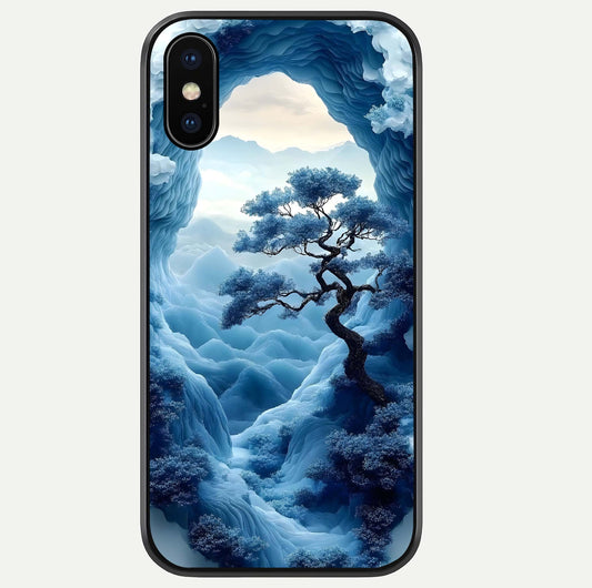 Frozen Serenity Gate Glass Case For iPhone Xs by Custom World