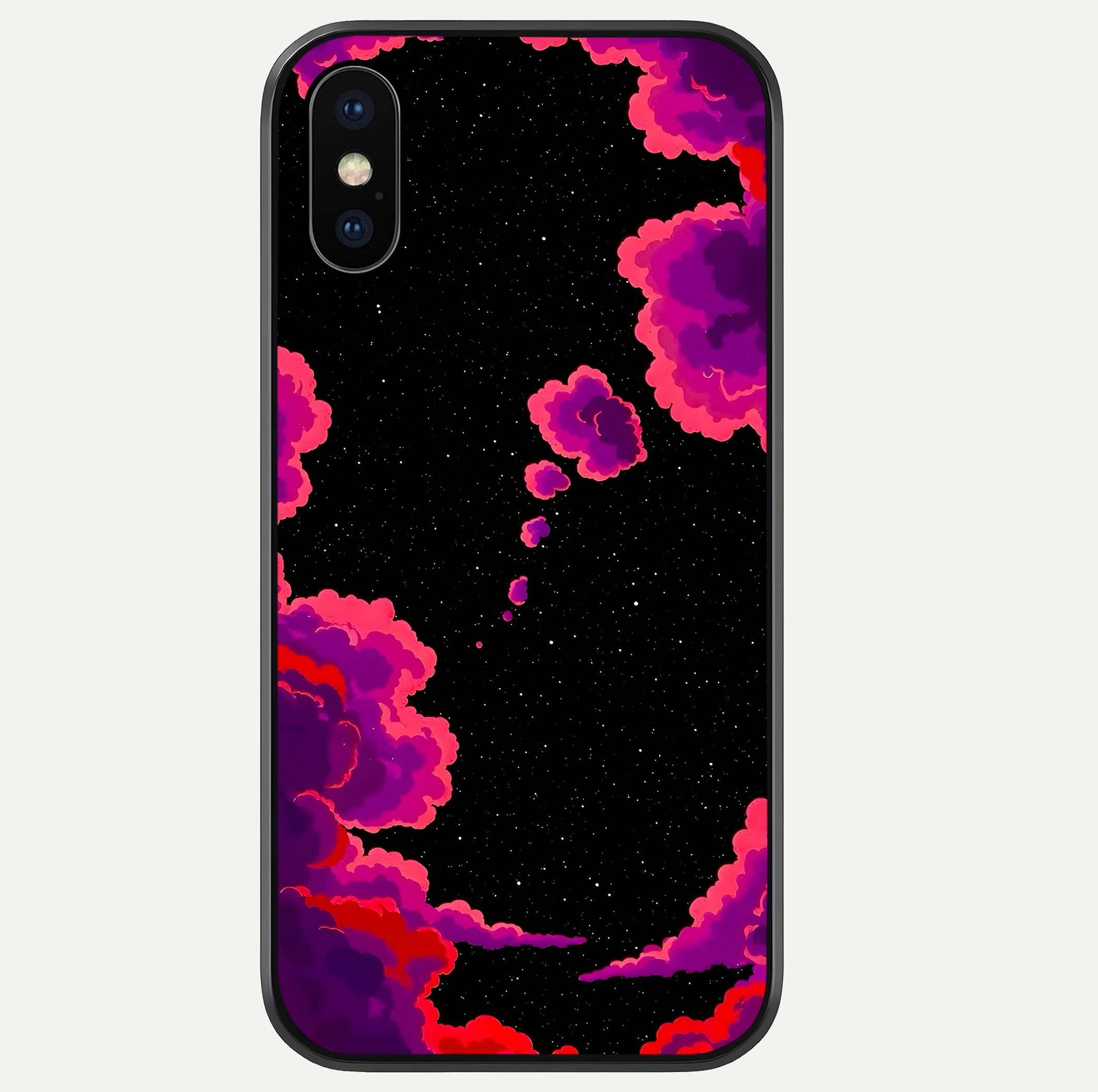 Galaxy Dream Frame Glass Case For iPhone Xs by Custom World