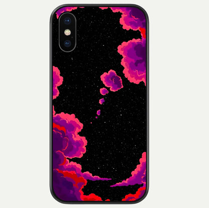 Galaxy Dream Frame Glass Case For iPhone Xs by Custom World