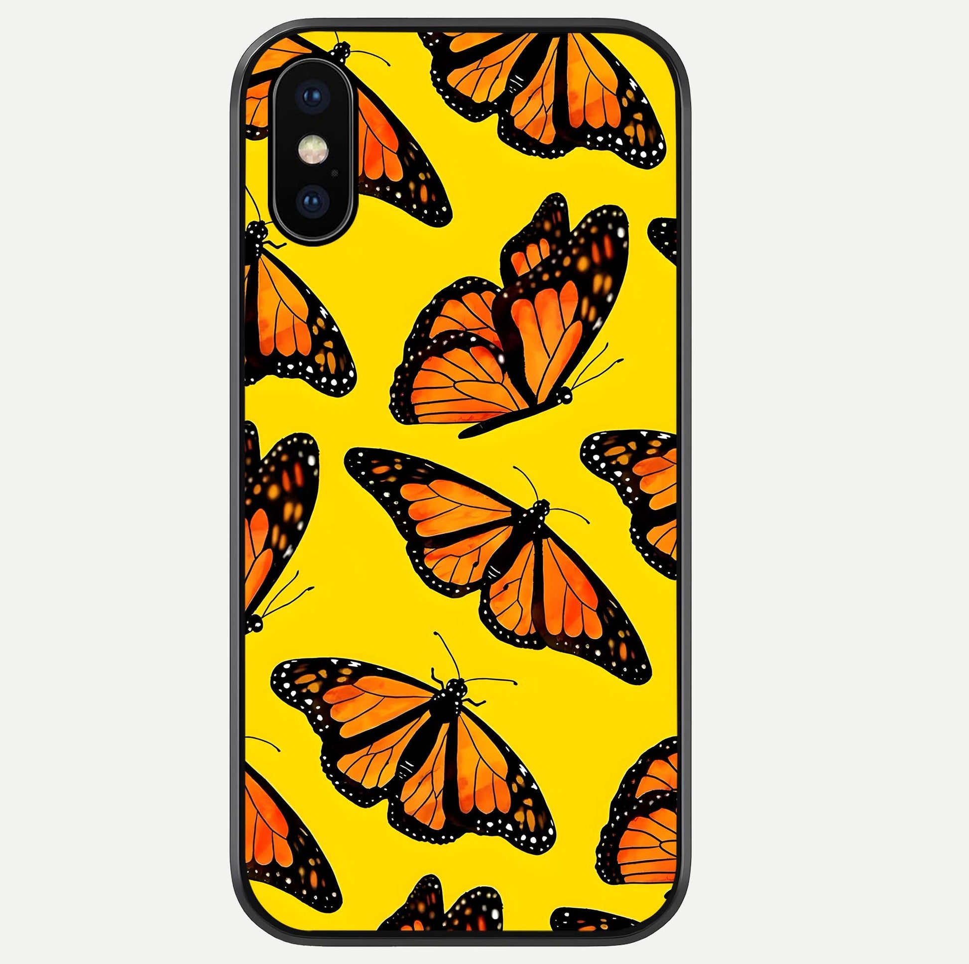 Golden Wing Flight Glass Case For iPhone Xs by Custom World