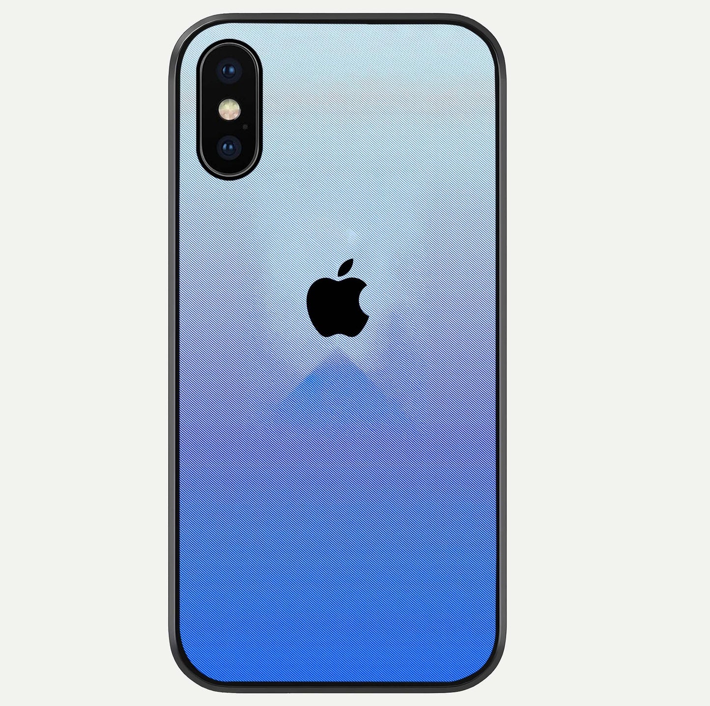 Gradient Apple Vibe Glass Case For iPhone Xs by Custom World