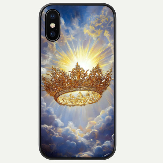 Heavenly Crown Light Glass Case For iPhone Xs by Custom World