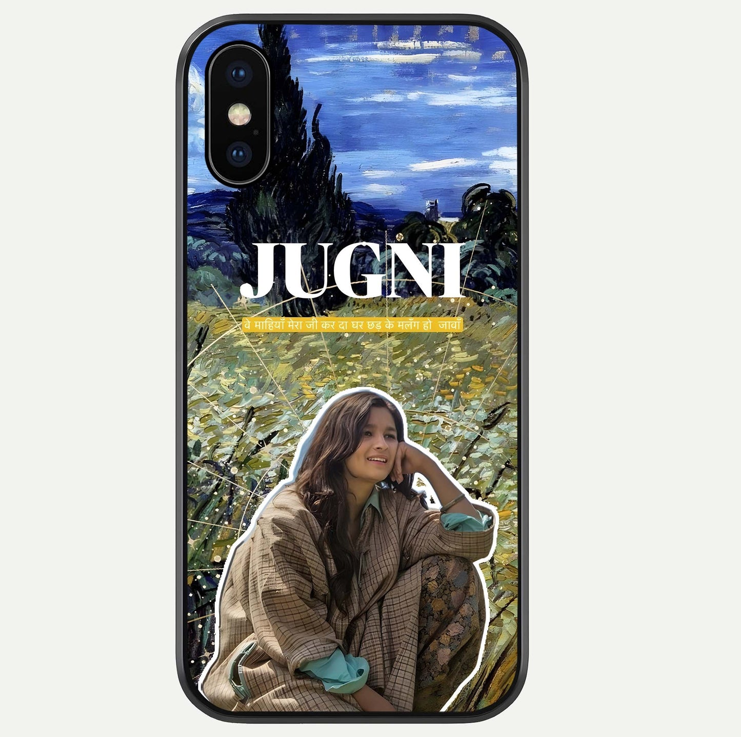 Jugni Soul Vibes Glass Case For iPhone Xs by Custom World