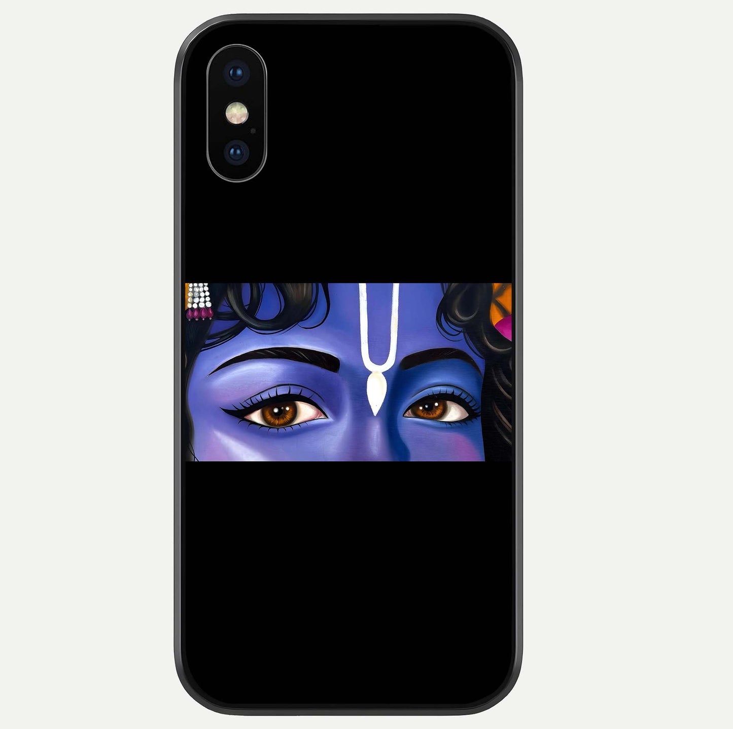 Krishna Eye Glass Case For iPhone Xs by Custom World