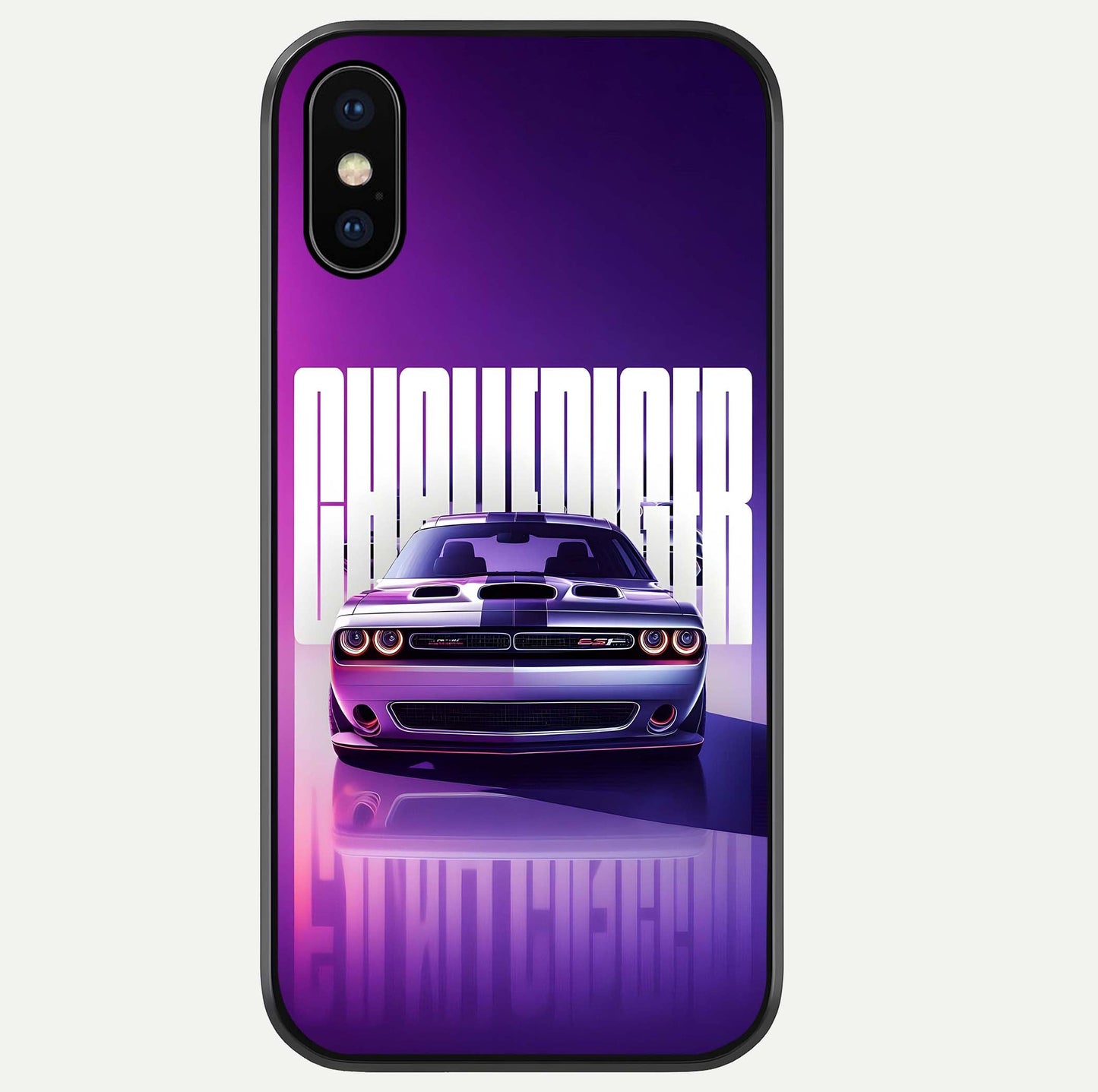 Midnight Muscle Ride Glass Case For iPhone Xs by Custom World