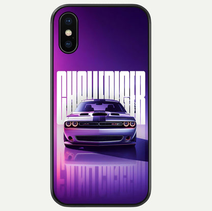 Midnight Muscle Ride Glass Case For iPhone Xs by Custom World