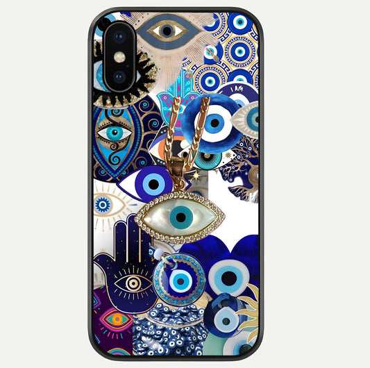 Mystic Charm Eye Glass Case For iPhone Xs by Custom World