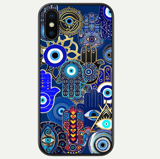Mystic Palm Guard Glass Case For iPhone Xs by Custom World