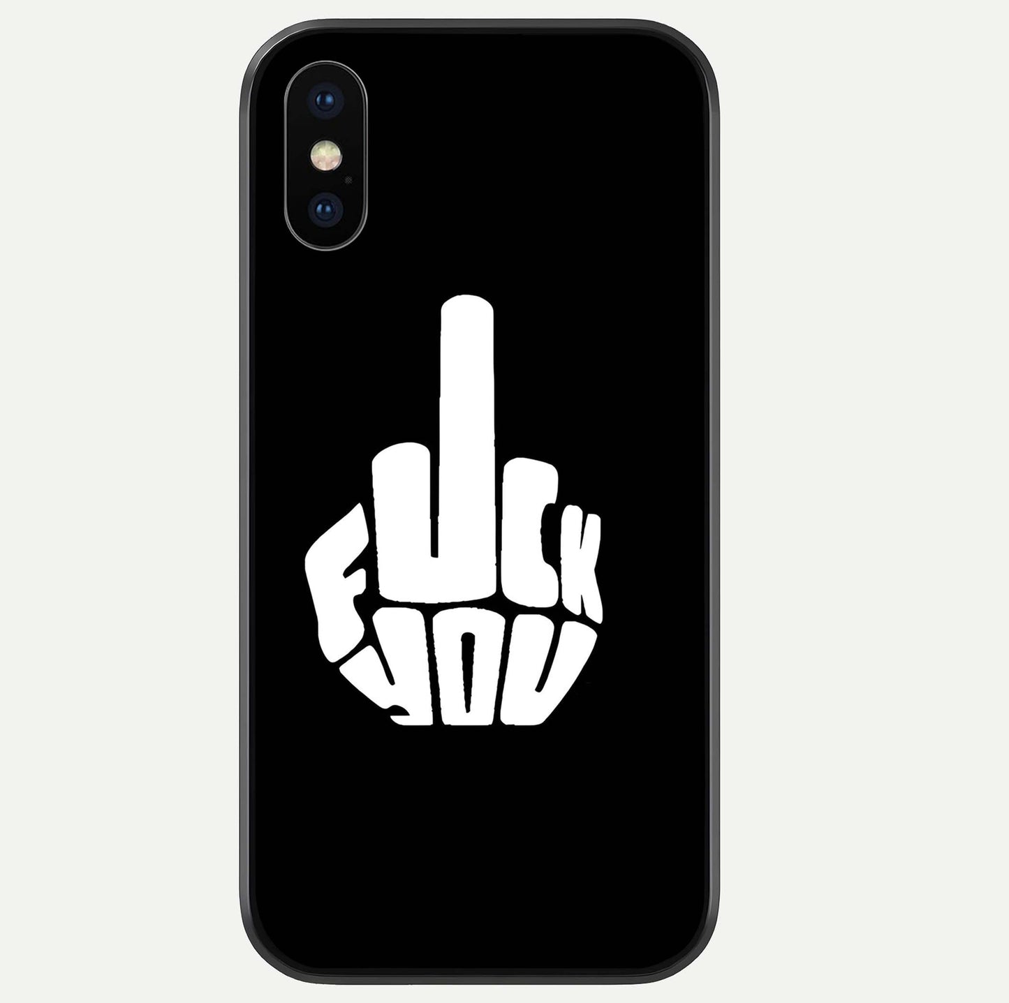 Rebel Mode On Glass Case For iPhone Xs by Custom World