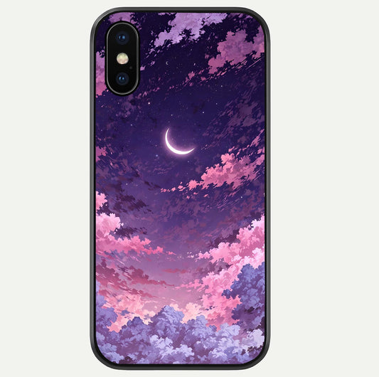 Sky Drift Clouds Glass Case For iPhone Xs by Custom World