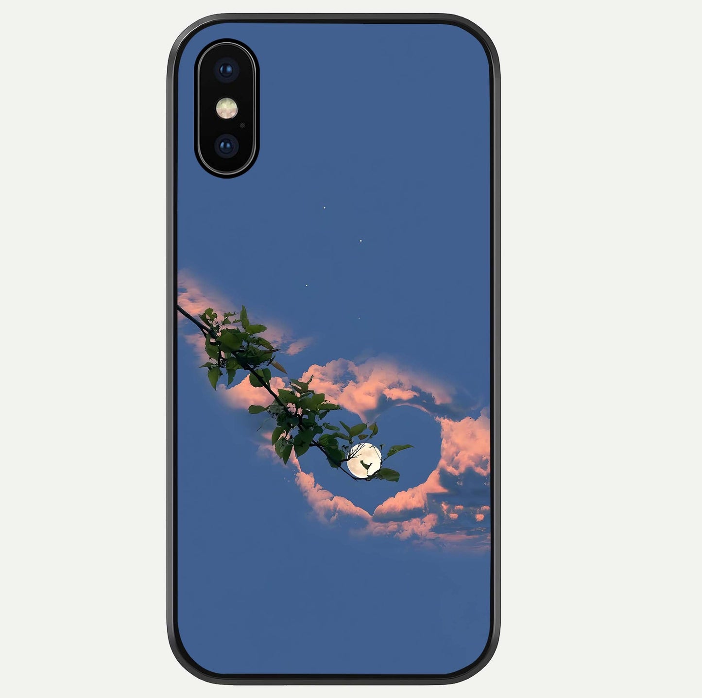 Sky Under Tree Glass Case For iPhone Xs by Custom World