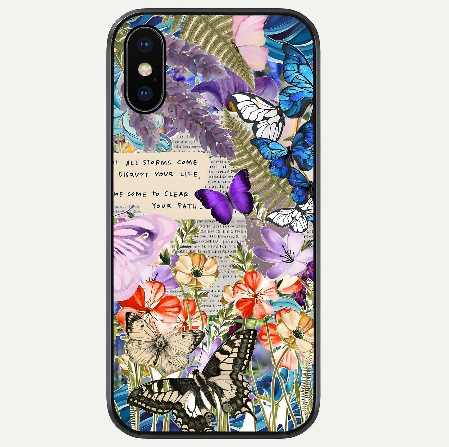 Storm Path Bloom Glass Case For iPhone Xs by Custom World