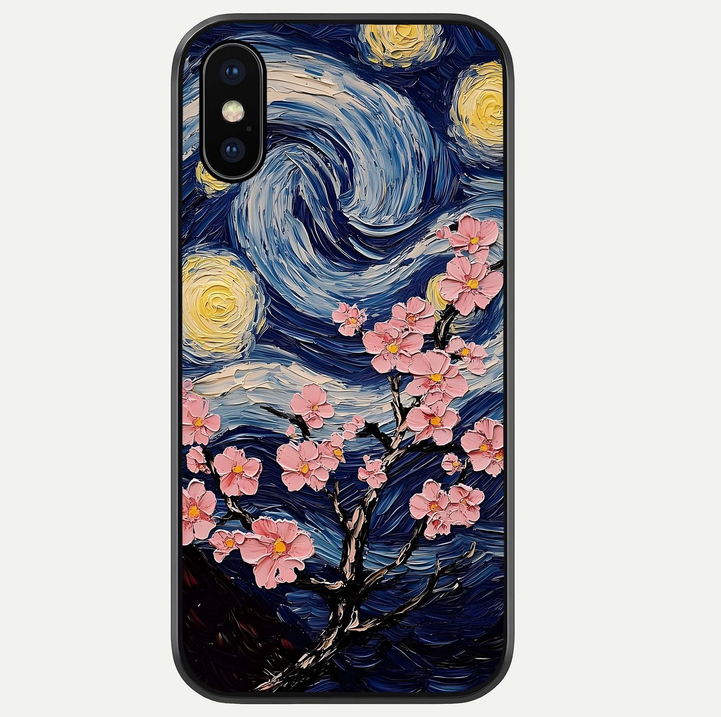 Van Gogh Scenery Glass Case For iPhone Xs by Custom World