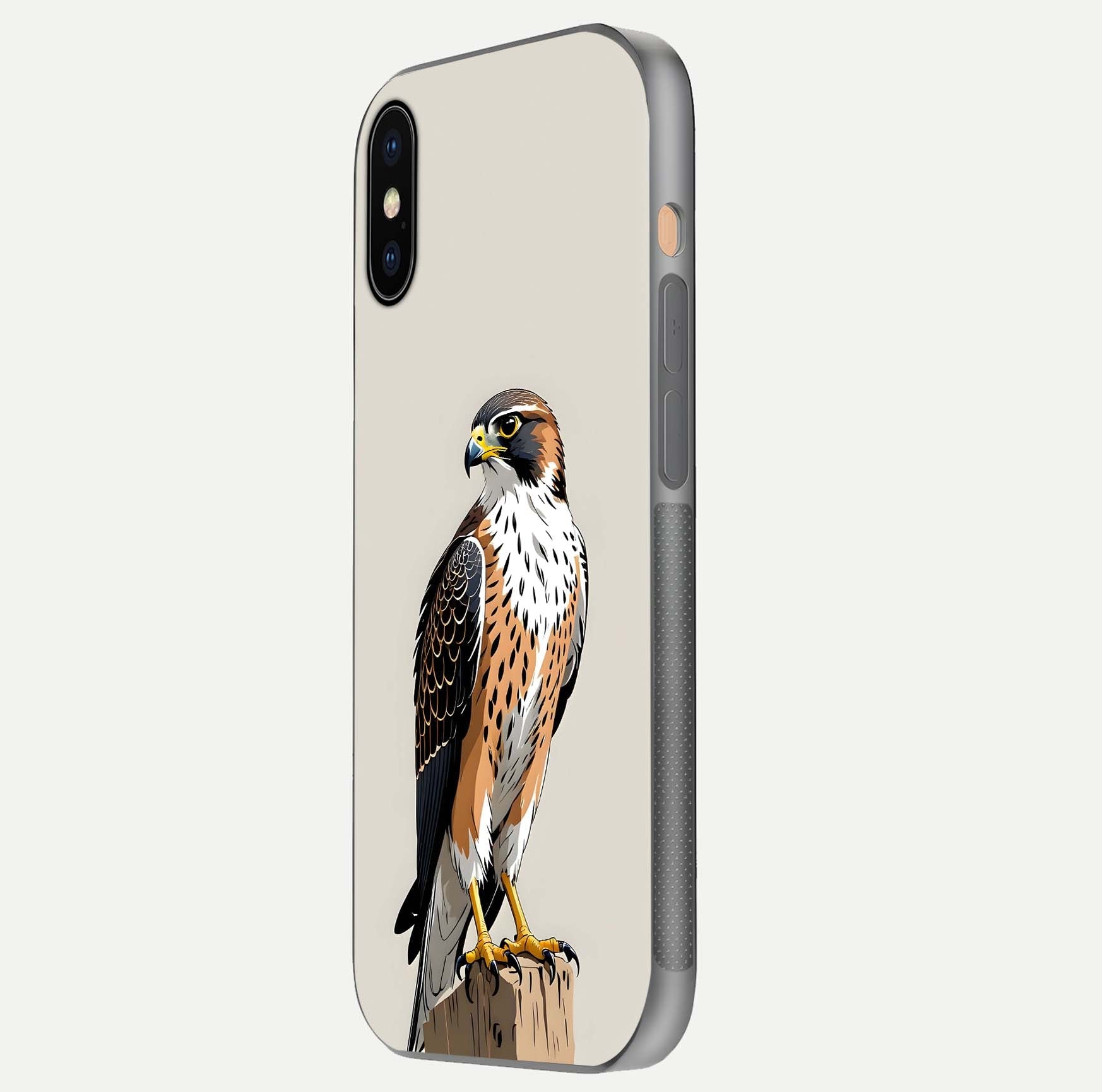 Clever Eagle Glass Case for iPhone Xs side-angle photo capturing edge polish and shine reflection