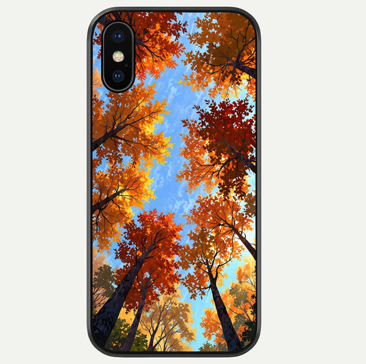 Autumn Sky Rise Glass Case For iPhone 16 Pro by Custom World
