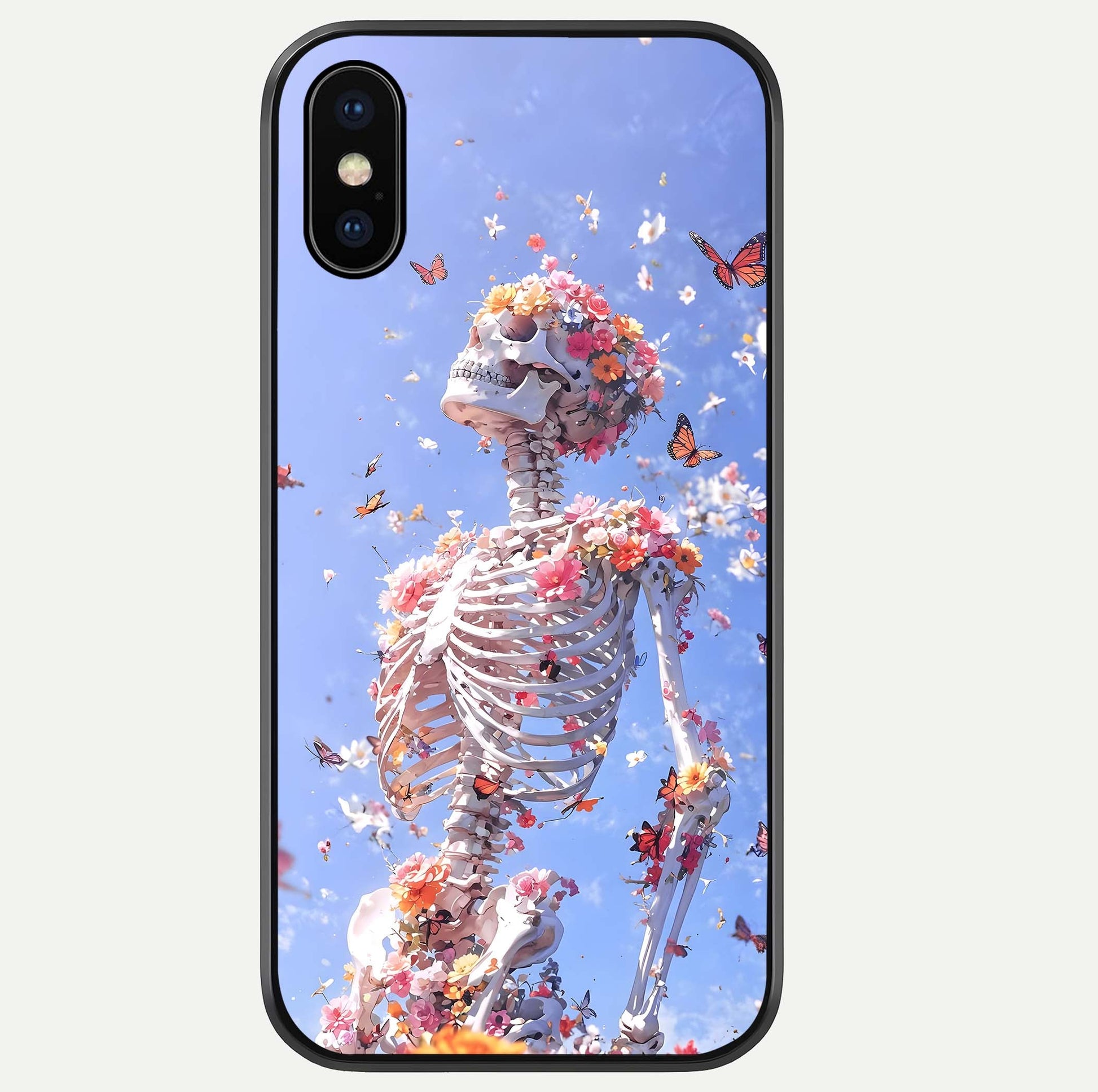 Bloom Beyond Bones Glass Case For iPhone Xs Max by Custom World