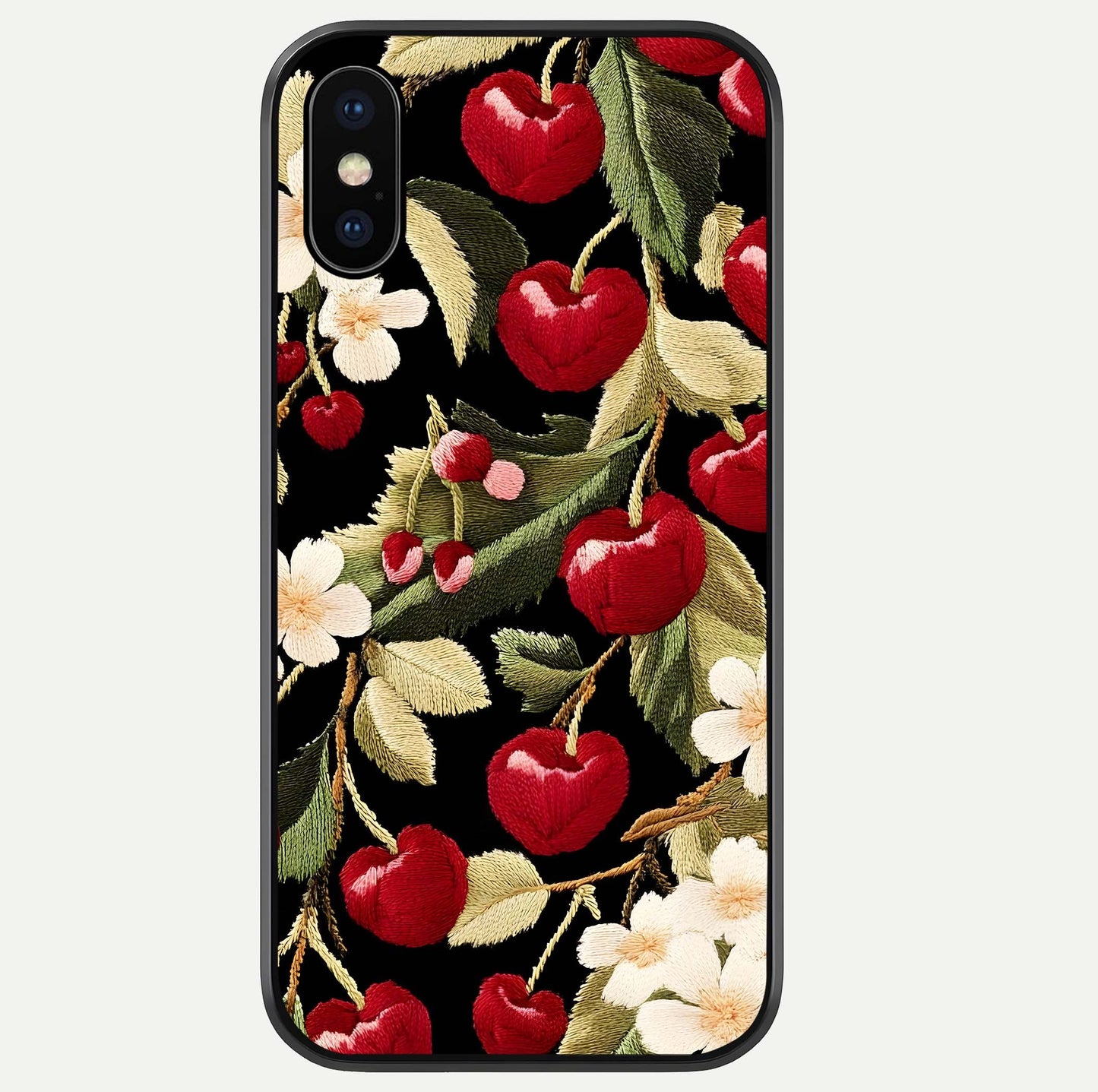 Bloom Thread Art Glass Case For iPhone Xs Max by Custom World