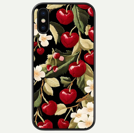 Bloom Thread Art Glass Case For iPhone Xs Max by Custom World