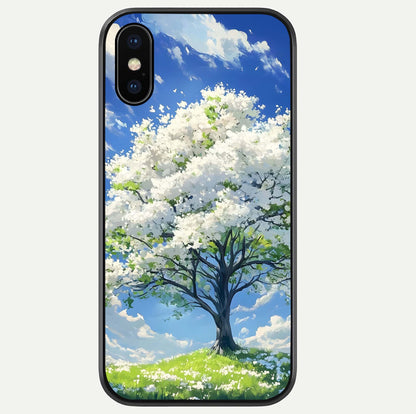 Blossom Sky Serenity Glass Case For iPhone Xs Max by Custom World