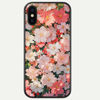 Blush Bloom Field Glass Case For iPhone Xs Max by Custom World