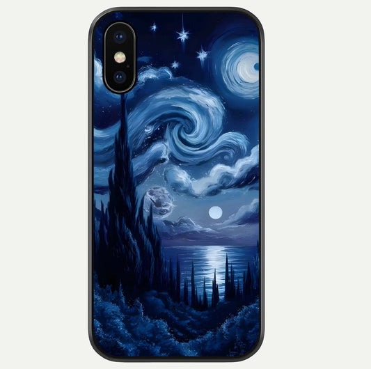 Celestial Dream Van Gogh Glass Case For iPhone Xs Max by Custom World