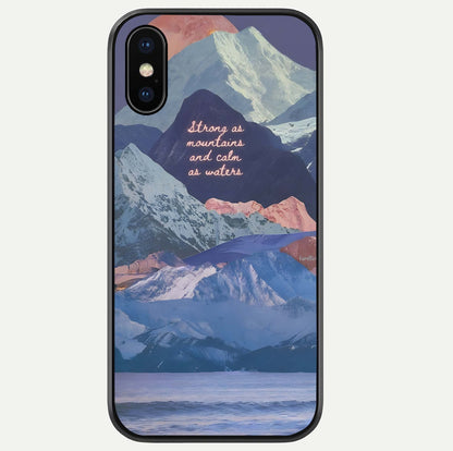 Celestial Mountain Calm Glass Case For iPhone Xs Max by Custom World