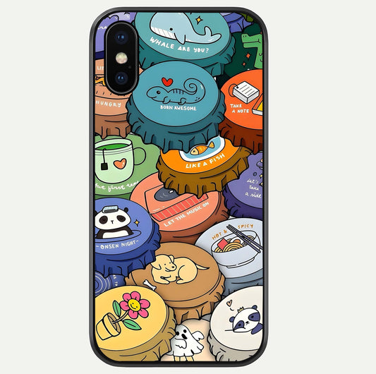Coins Patterns Glass Case For iPhone Xs Max by Custom World