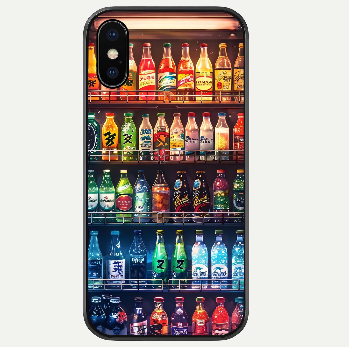 Colorful Soda Bottles Glass Case For iPhone Xs Max by Custom World
