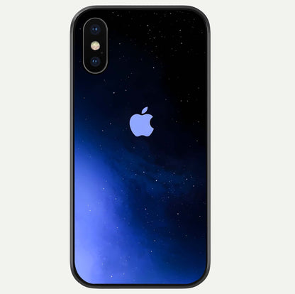 Cosmic Blue Apple Glass Case For iPhone Xs Max by Custom World