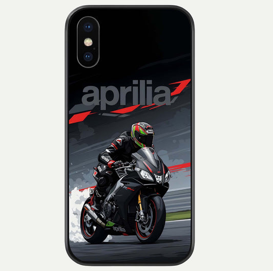 Dark Aprilla Glass Case For iPhone Xs Max by Custom World