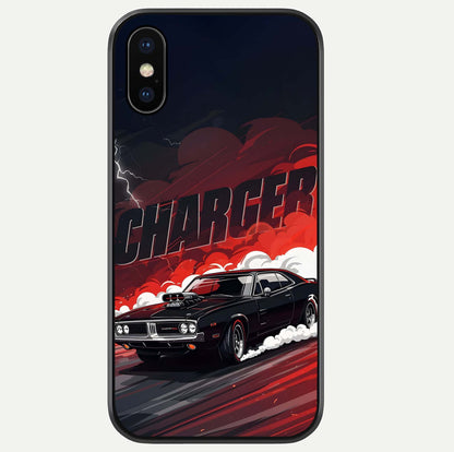 Dark Charger Fury Glass Case For iPhone Xs Max by Custom World