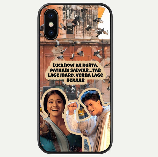 Desi Retro Vibes Glass Case For iPhone Xs Max by Custom World