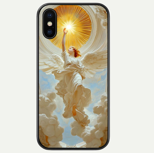 Divine Light Angel Glass Case For iPhone Xs Max by Custom World