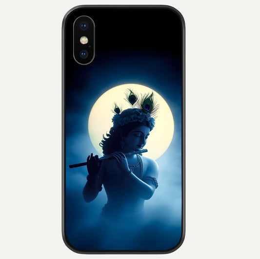 Divine Moon Flute Glass Case For iPhone Xs Max by Custom World