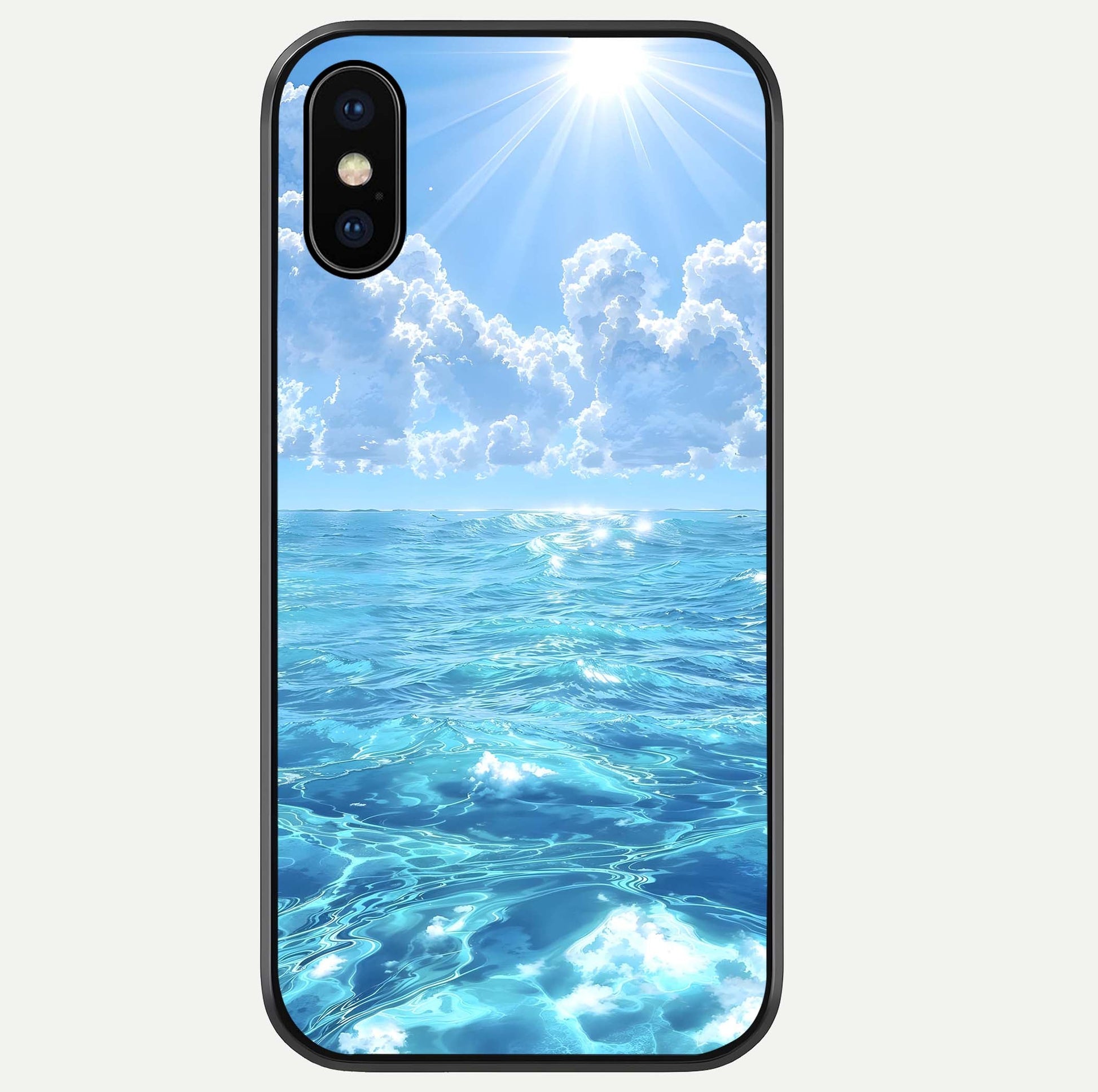 Endless Ocean Horizon Glass Case For iPhone Xs Max by Custom World