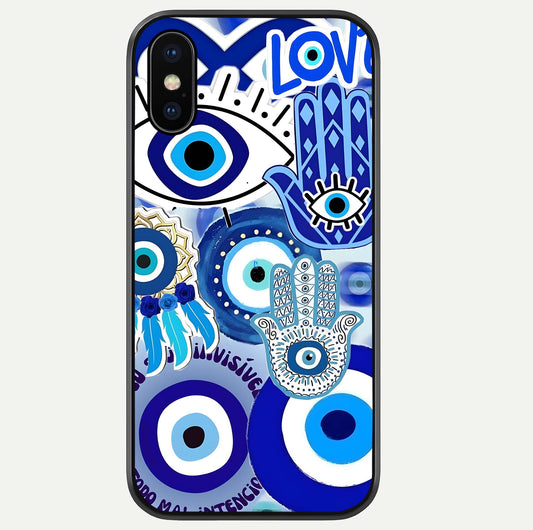 Evil Eyes Dream Glass Case For iPhone Xs Max by Custom World