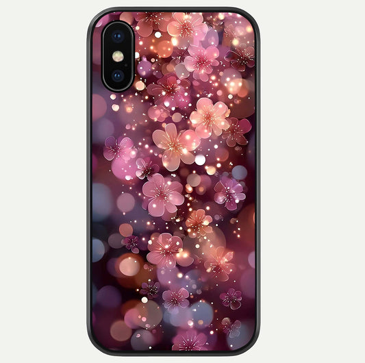 Glowing Petal Bliss Glass Case For iPhone Xs Max by Custom World