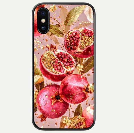 Golden Bloom Glow Glass Case For iPhone Xs Max by Custom World