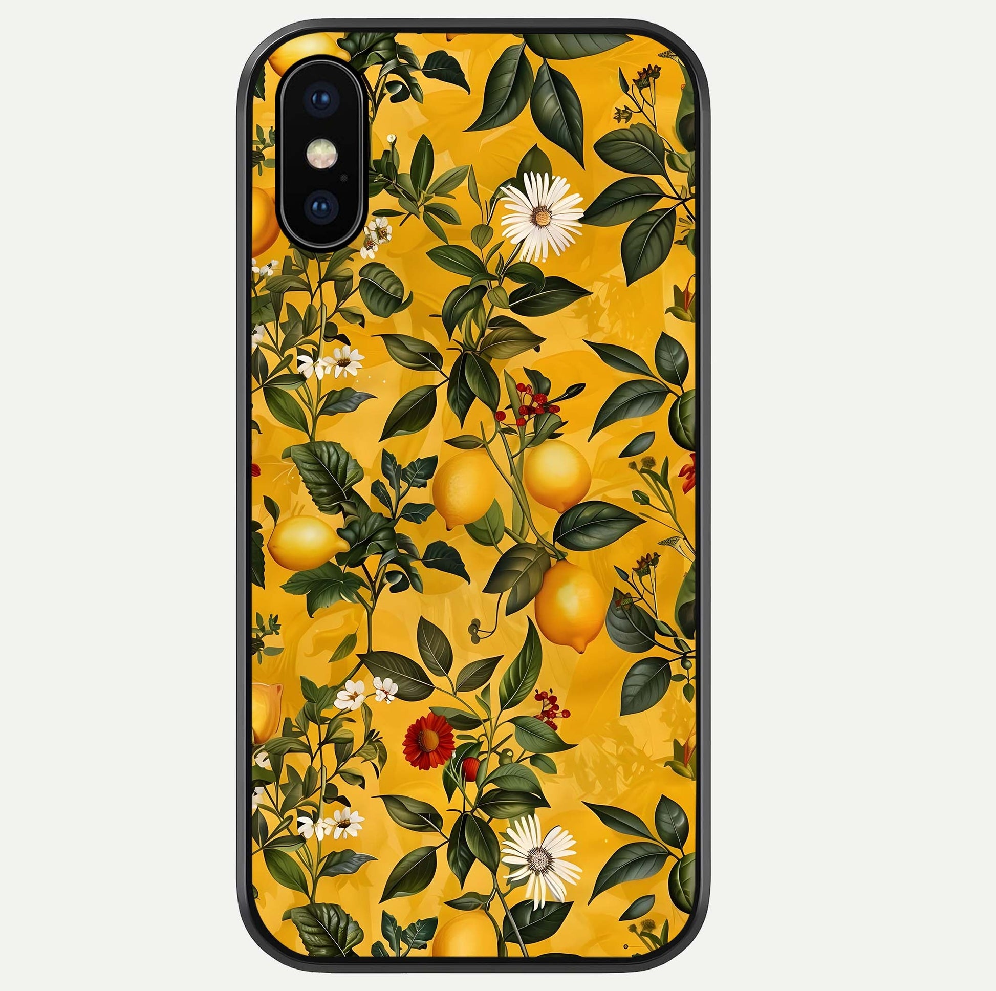 Golden Lemon Field Glass Case For iPhone Xs Max by Custom World