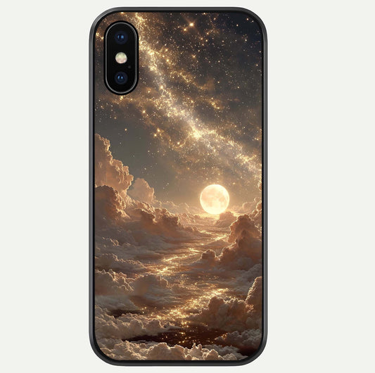 Golden Sky Dream Glass Case For iPhone Xs Max by Custom World