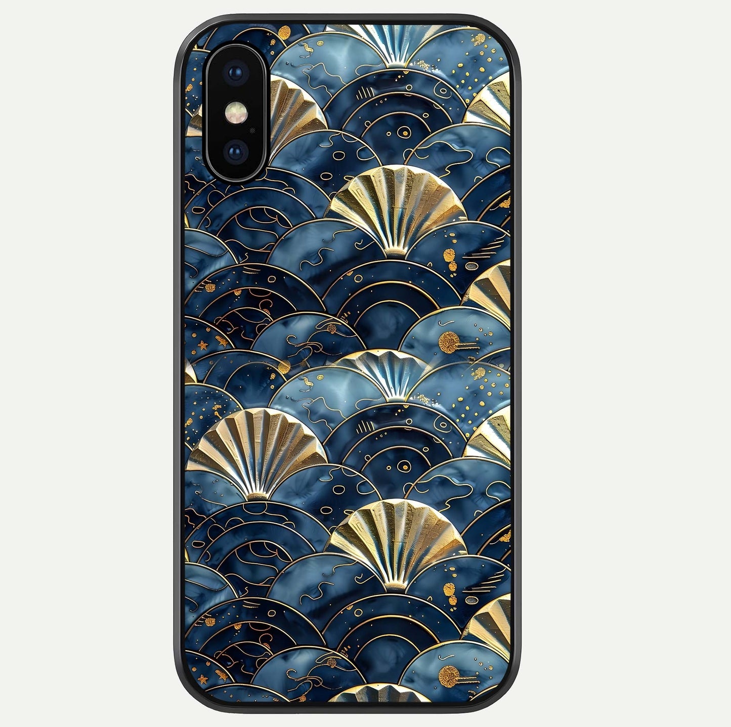 Golden Wave Luxe Glass Case For iPhone Xs Max by Custom World