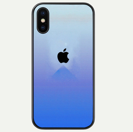 Gradient Apple Vibe Glass Case For iPhone Xs Max by Custom World