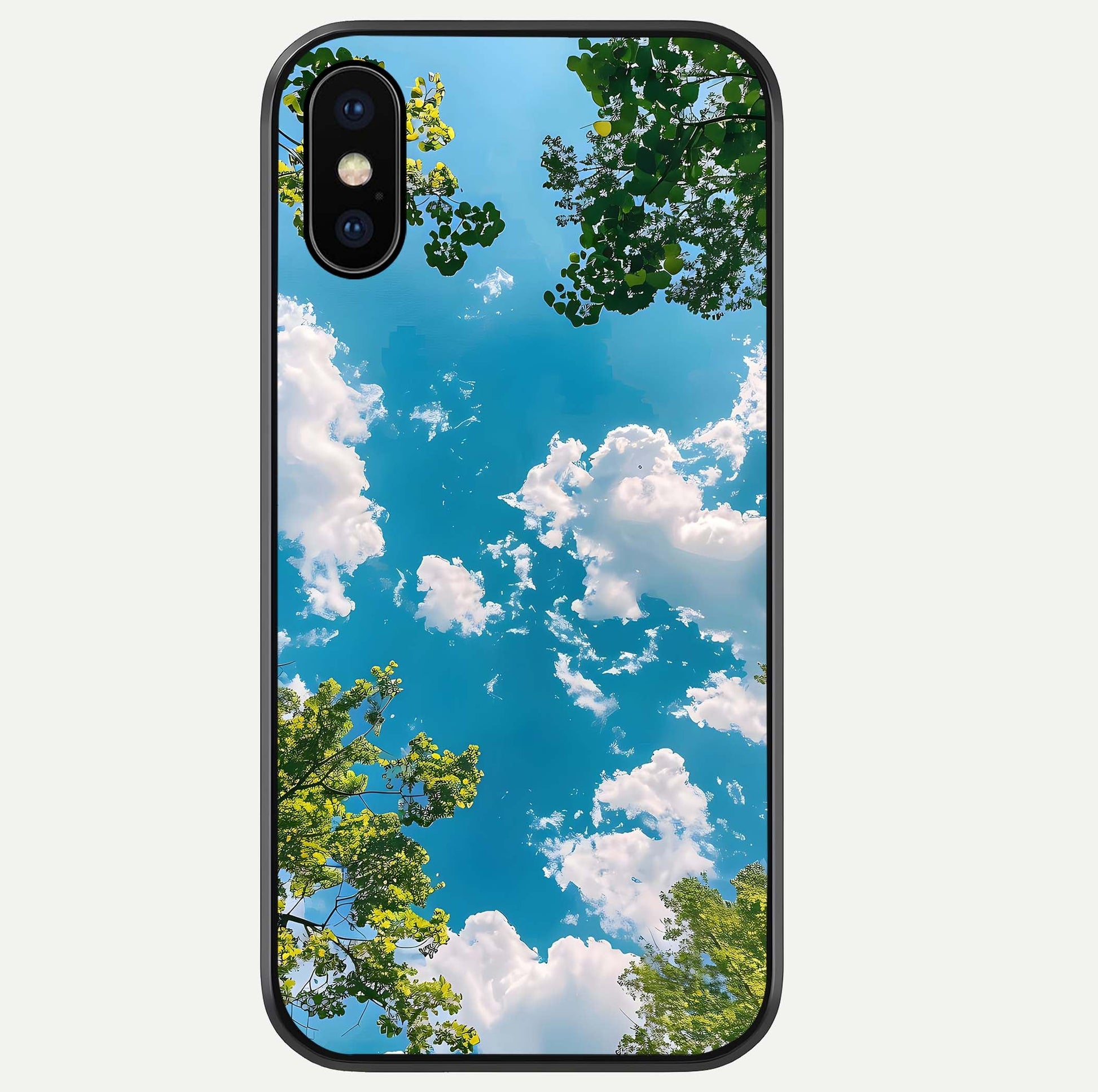 Greenery Sky Glass Case For iPhone Xs Max by Custom World