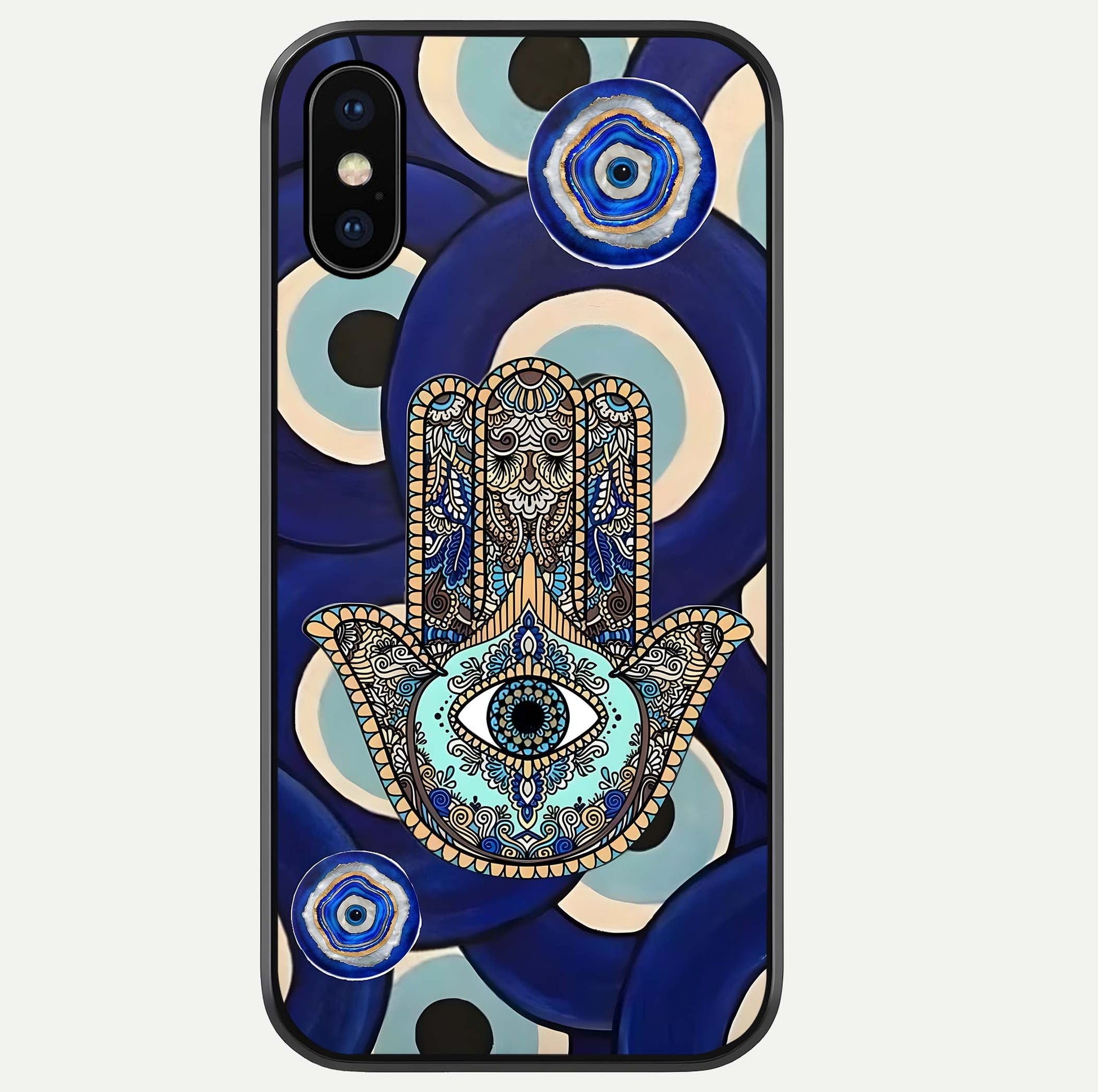 Hamsa Divine Guard Glass Case For iPhone Xs Max by Custom World