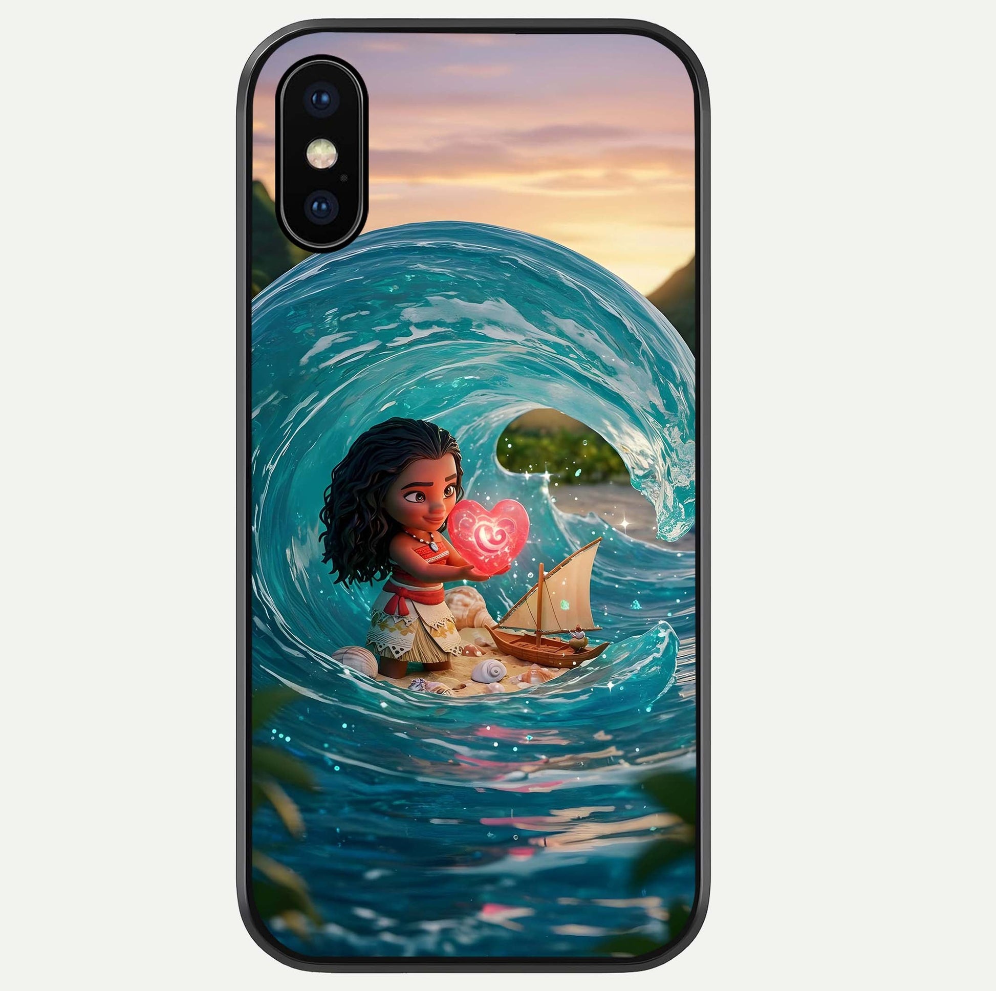 Heart of Ocean Glass Case For iPhone Xs Max by Custom World