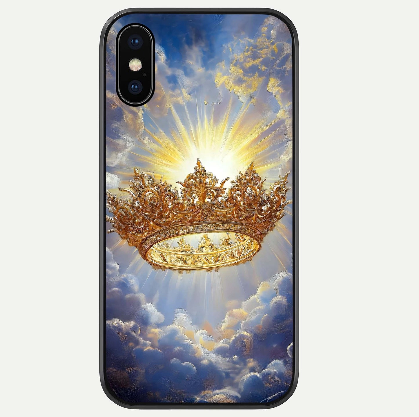 Heavenly Crown Light Glass Case For iPhone Xs Max by Custom World