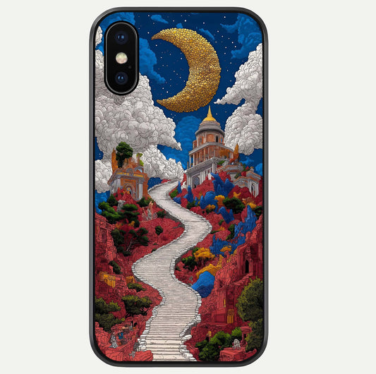 Heavenly Moon Path Glass Case For iPhone Xs Max by Custom World