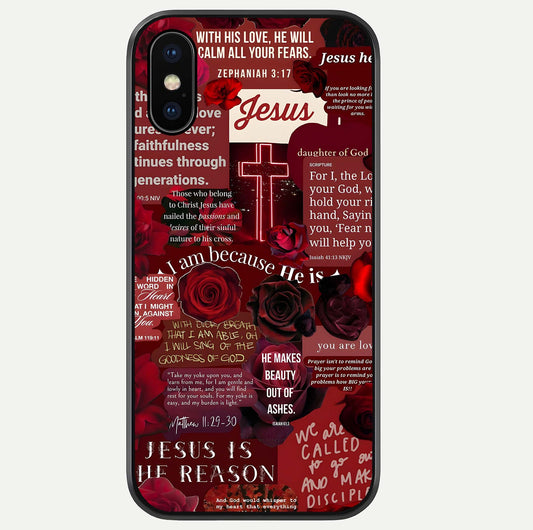 Jesus Love Heals Glass Case For iPhone Xs Max by Custom World