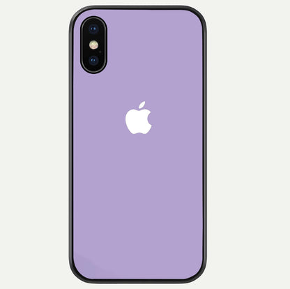 Lavender Soft Minimal Glass Case For iPhone Xs Max by Custom World
