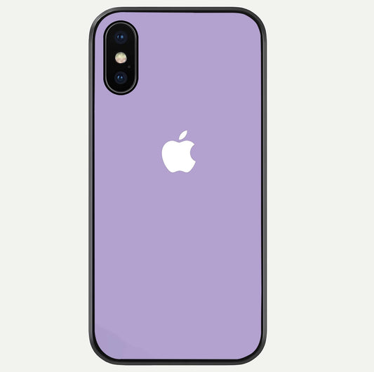 Lavender Soft Minimal Glass Case For iPhone Xs Max by Custom World